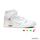 OW x AJ 1 High White Shoes Sneakers – nk0002621 image