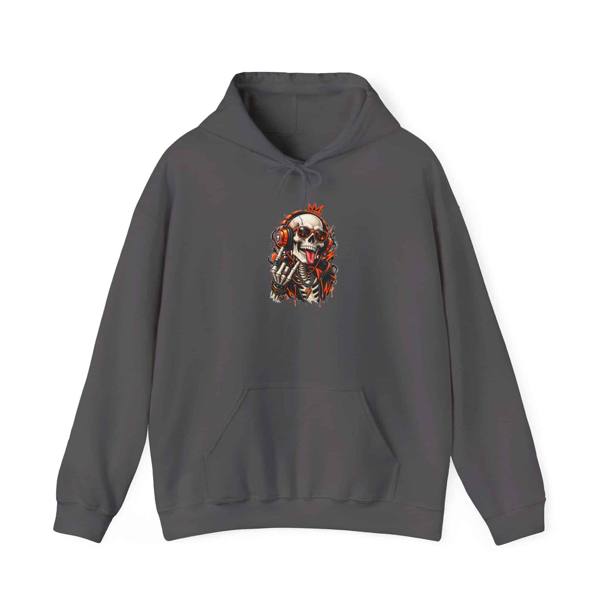 Neon Skull DJ Hooded Sweatshirt image 63