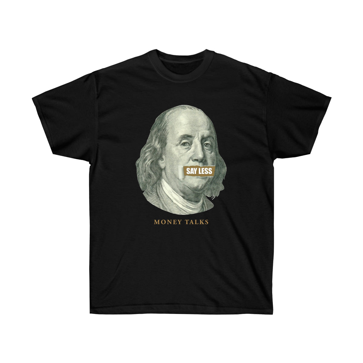 Say Less Money Talks Men T-Shirt - Black, L image