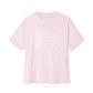 Heavenly Guardians Unisex Oversized Boxy Tee - Soft Pink, S image