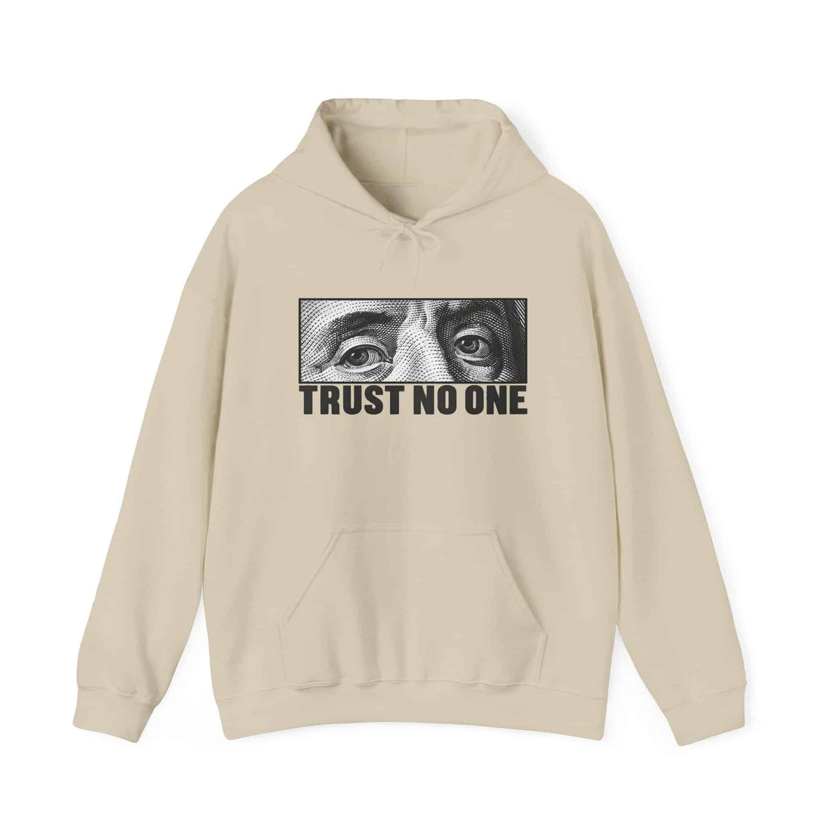 Graphic Print Hooded Sweatshirt - POD0039 - 3XL, Sand image