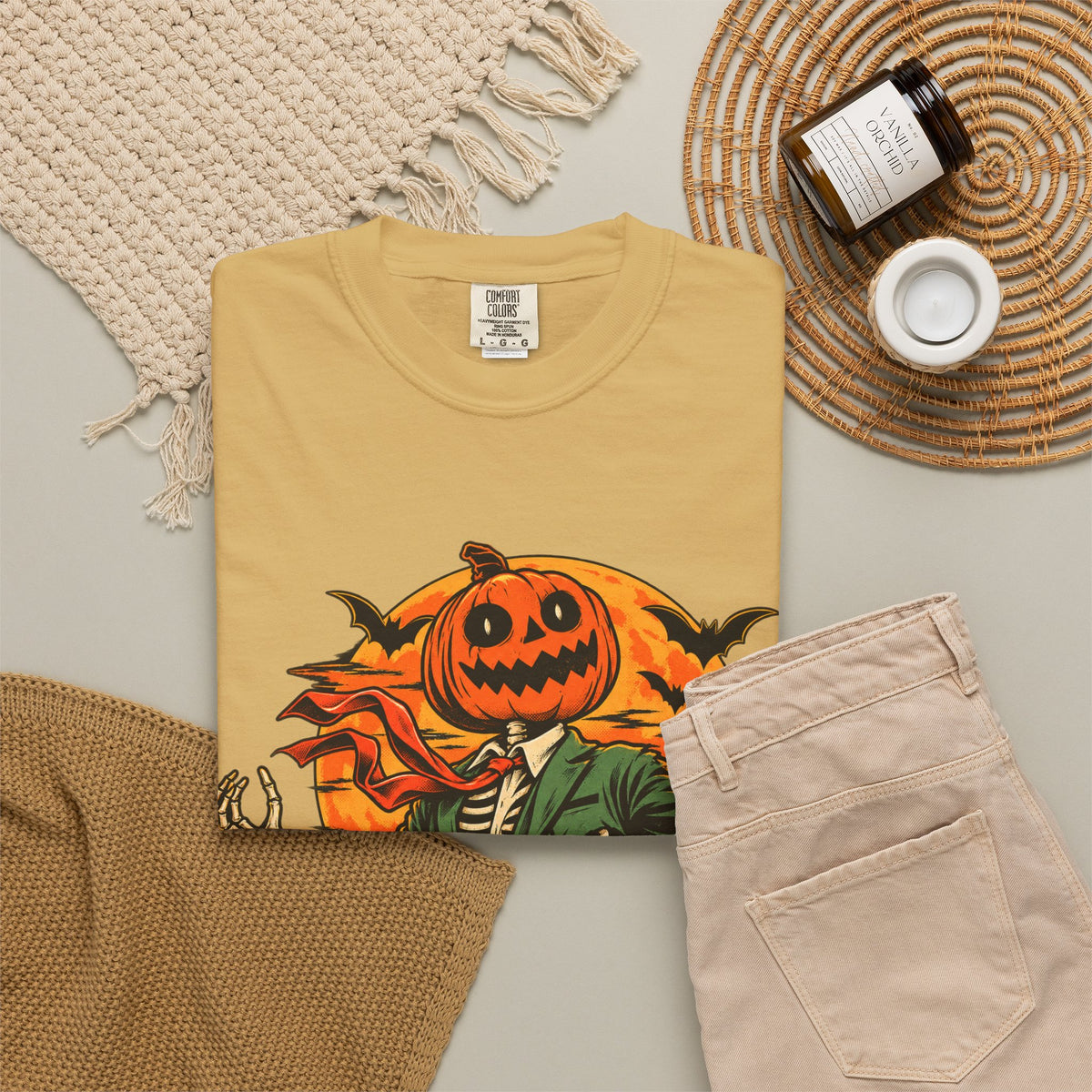 Spooky Season Unisex Garment-Dyed T-shirt image 43