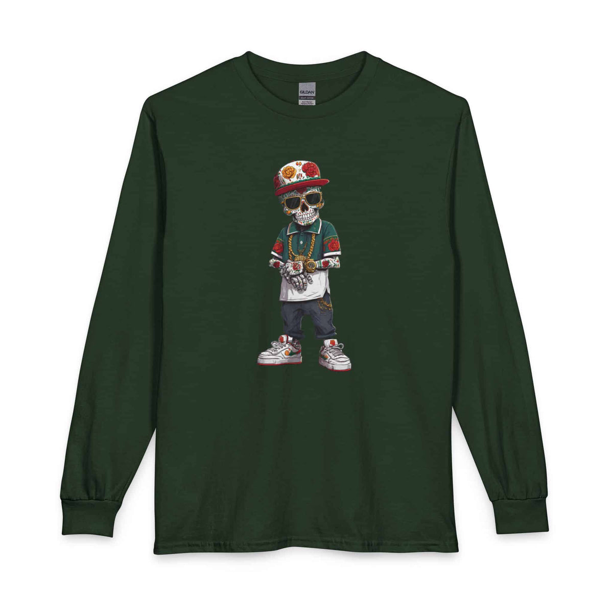 Skull Luxury Long Sleeve T-Shirt image 28