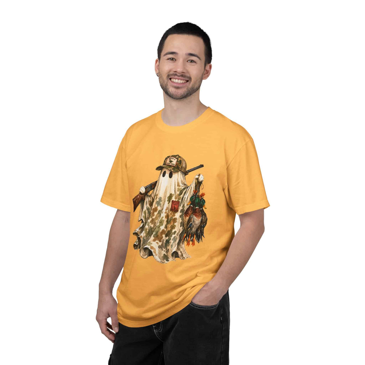 Hunting Season Spooky Camo Mallards Unisex Garment-Dyed T-shirt image 28