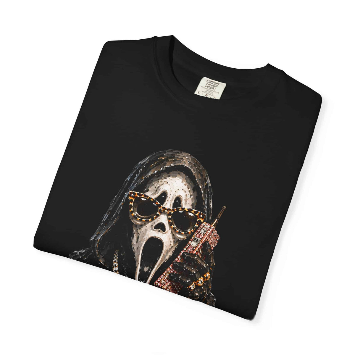 Halloween Ghostface Unisex Garment-Dyed T-shirt image 2