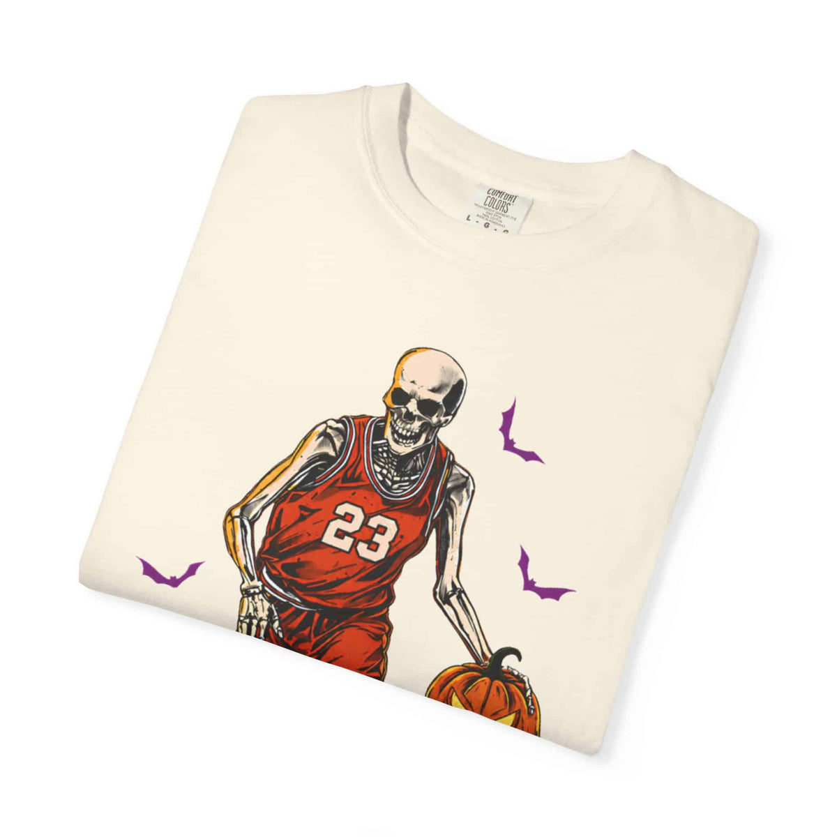 Halloween Basketball Unisex Garment-Dyed T-shirt image 14