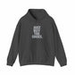 Graphic Print Hooded Sweatshirt - POD0033 - 4XL, Dark Heather image