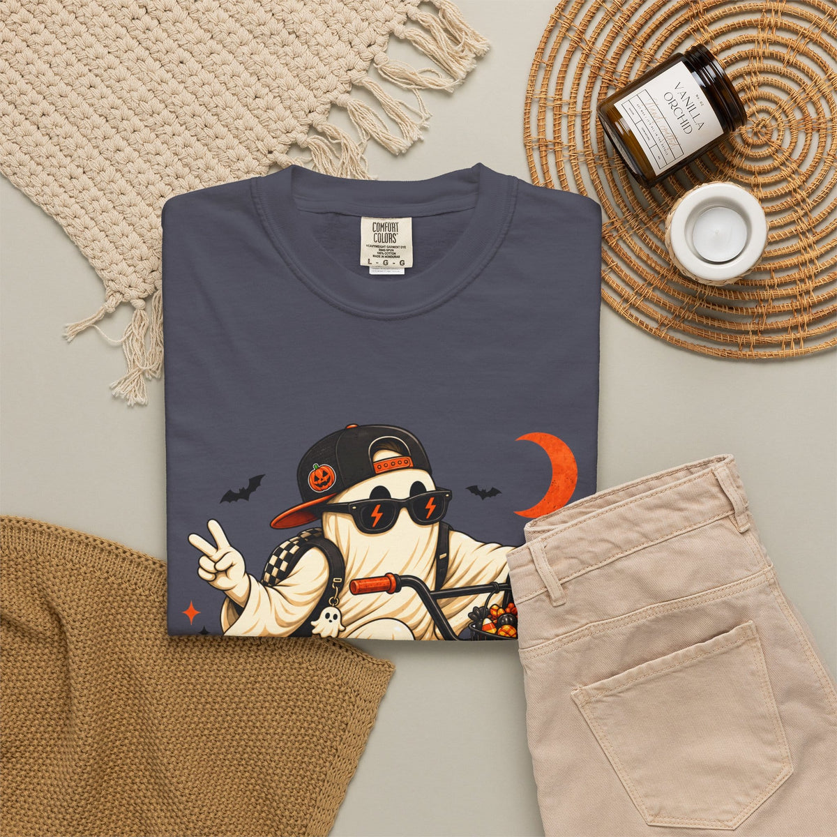 Gangster Mask Unisex Garment-Dyed T-shirt image 94