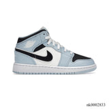 Air Jordan 1 Mid Ice Blue Shoes Sneakers - nk0002833 image 0