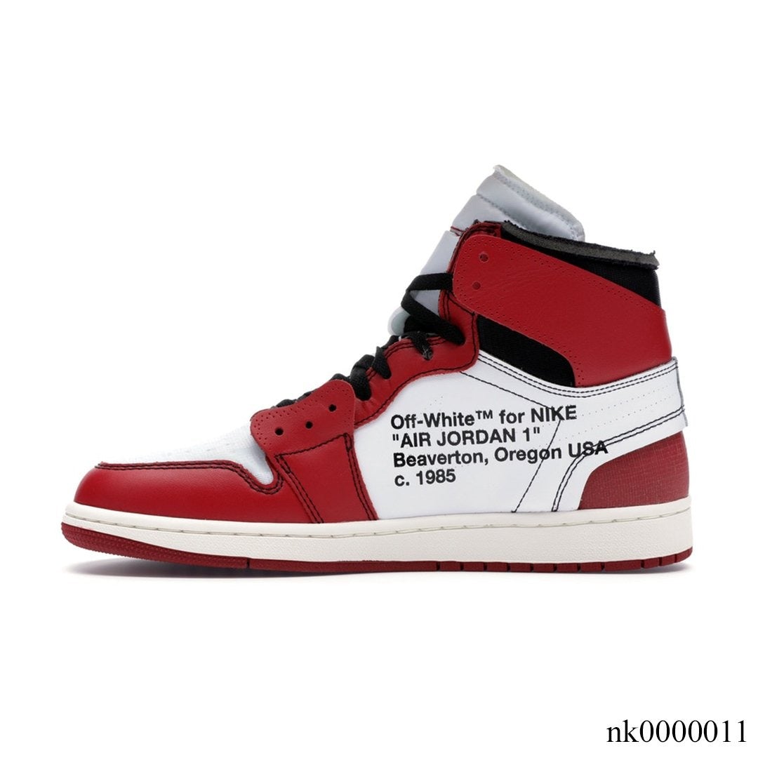 OW x Air Jordan 1 High Chicago Shoes Sneakers – nk000011 image 1