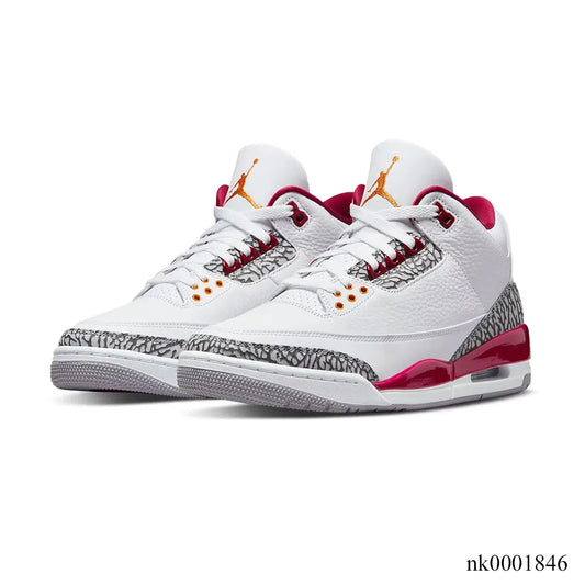 Air Jordan 3 Retro Cardinal Red Shoes Sneakers - nk0001846 image 2