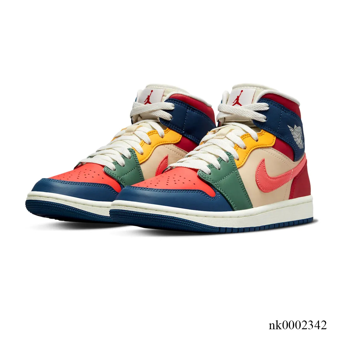 Air Jordan 1 Mid SE Multi Color Shoes Sneakers - nk0002342 image 2