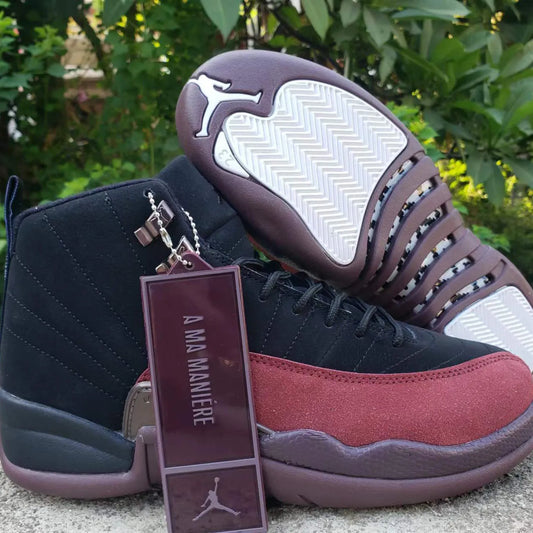 Air Jordan 12 Retro x A Ma Maniere Black Shoes Sneakers - nk0002409 image 2