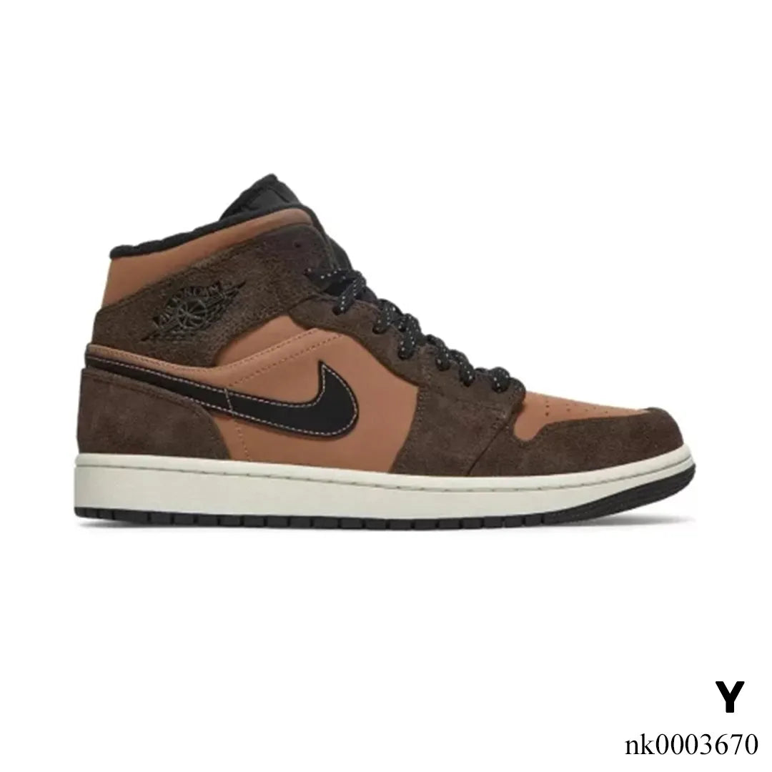 Air Jordan 1 Mid SE "Earth Tone" Shoes Sneakers - nk0003670
