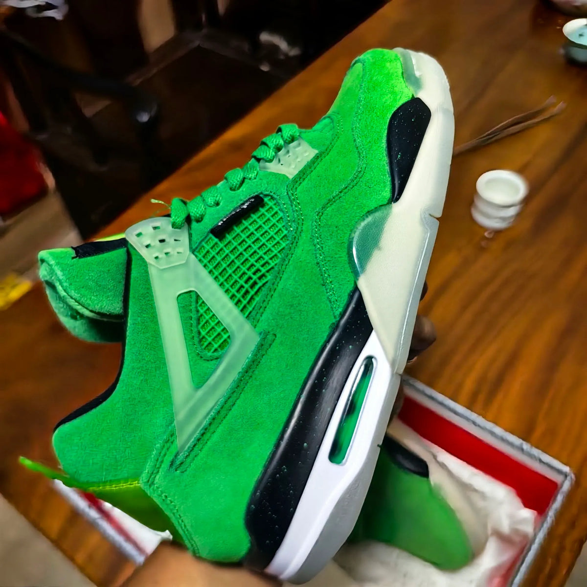 AJ 4 Wahlburgers PE Shoes Sneakers – nk0004106