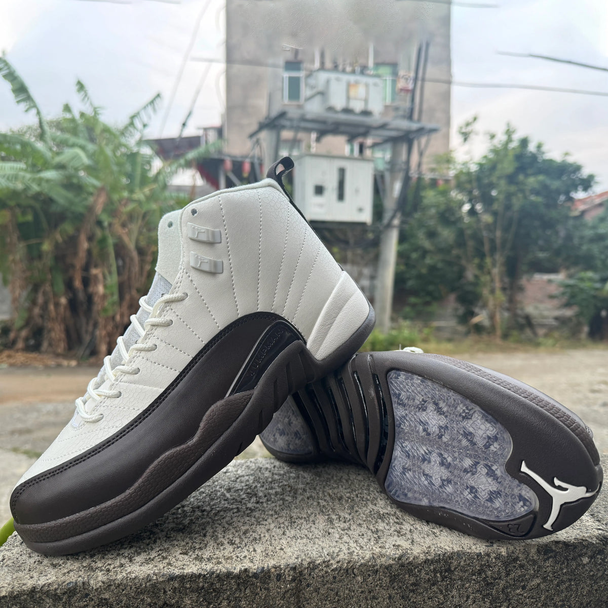 SoleFly x Air Jordan 12 Cafecito/Baroque Brown Shoes Sneakers - nk0004199 image 10