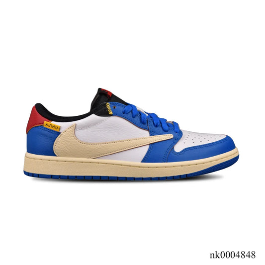 Union LA x Fragment Design x Air Jordan 1 Low Storm Blue Shoes Sneakers – nk0004848 image 0