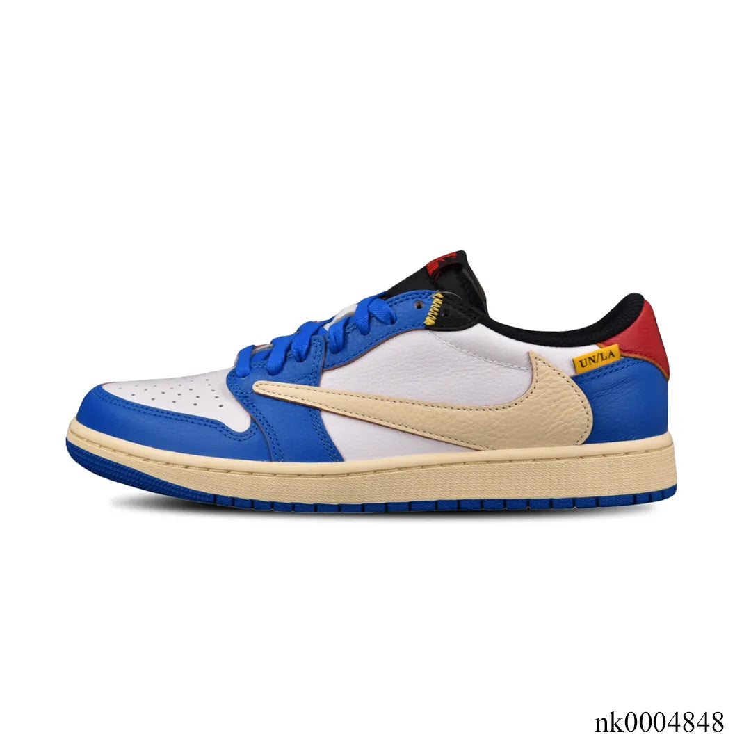 Union LA x Fragment Design x Air Jordan 1 Low Storm Blue Shoes Sneakers – nk0004848 image 1