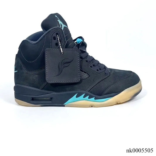 Air Jordan 5 Retro SoleFly Black Aurora Green Shoes Sneakers - nk0005505