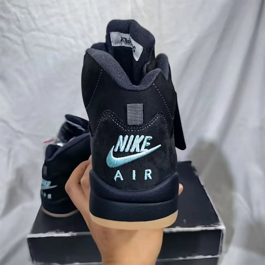 [PREMIUM] Air Jordan 5 Retro SoleFly Black Aurora Green Shoes Sneakers - nk0005505