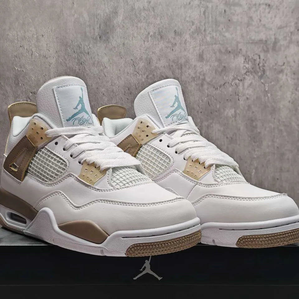 Air Jordan 4 Retro Linen Shoes Sneakers – nk0005548