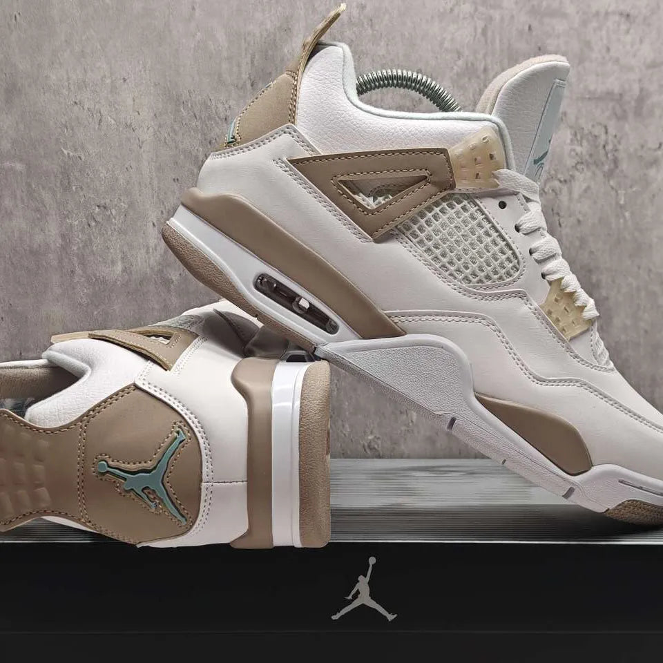 Air Jordan 4 Retro Linen Shoes Sneakers – nk0005548
