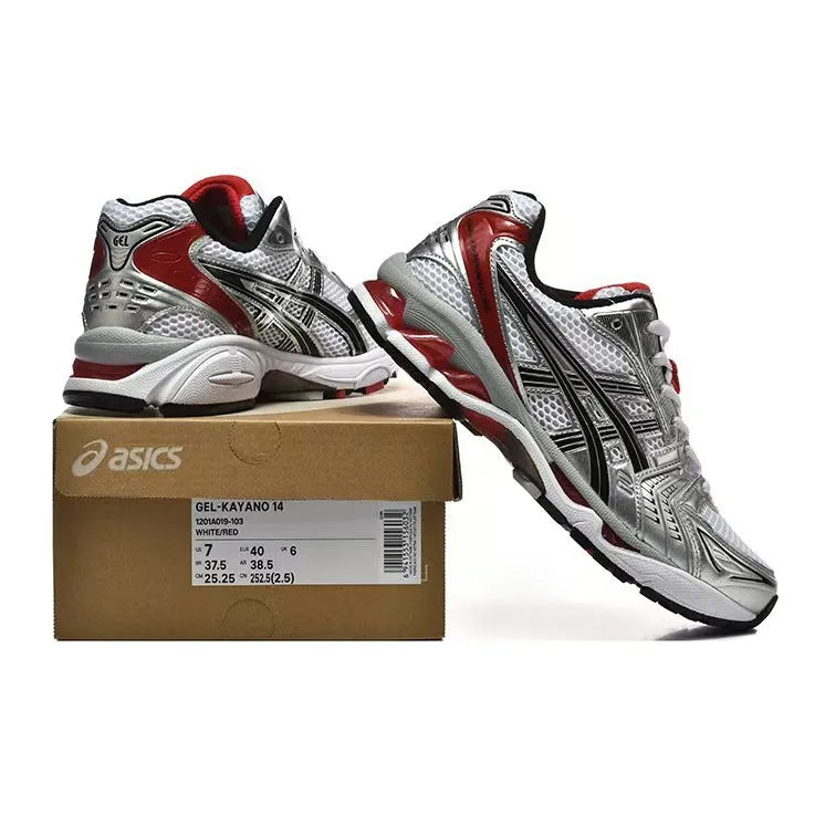 AS GEL-Kayano 14 White Classic Red Shoes Sneakers - nk0005574