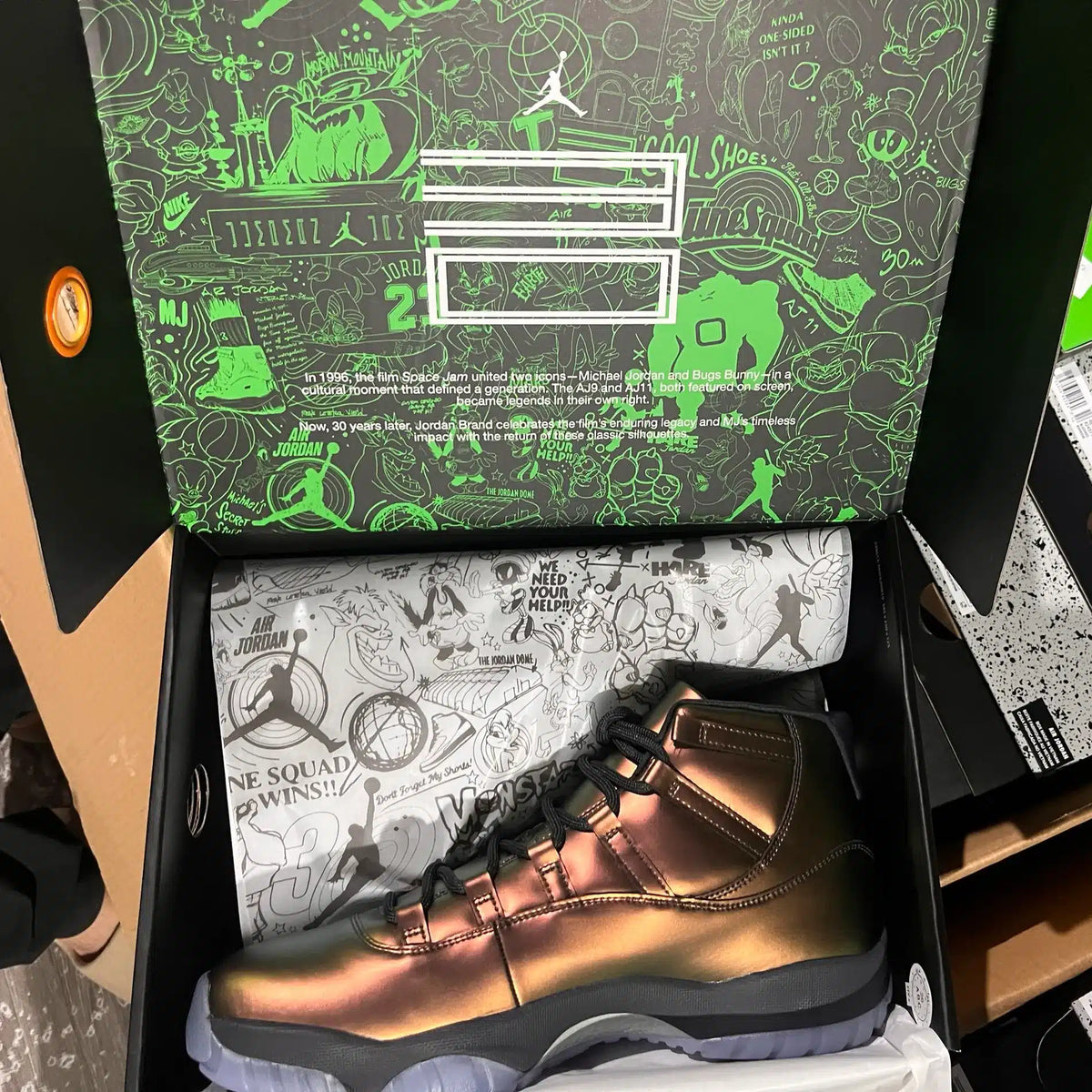 [PREMIUM] AJ 11 Retro Space Jam Magic Ball Shoes Sneakers - nk0005616 image 9