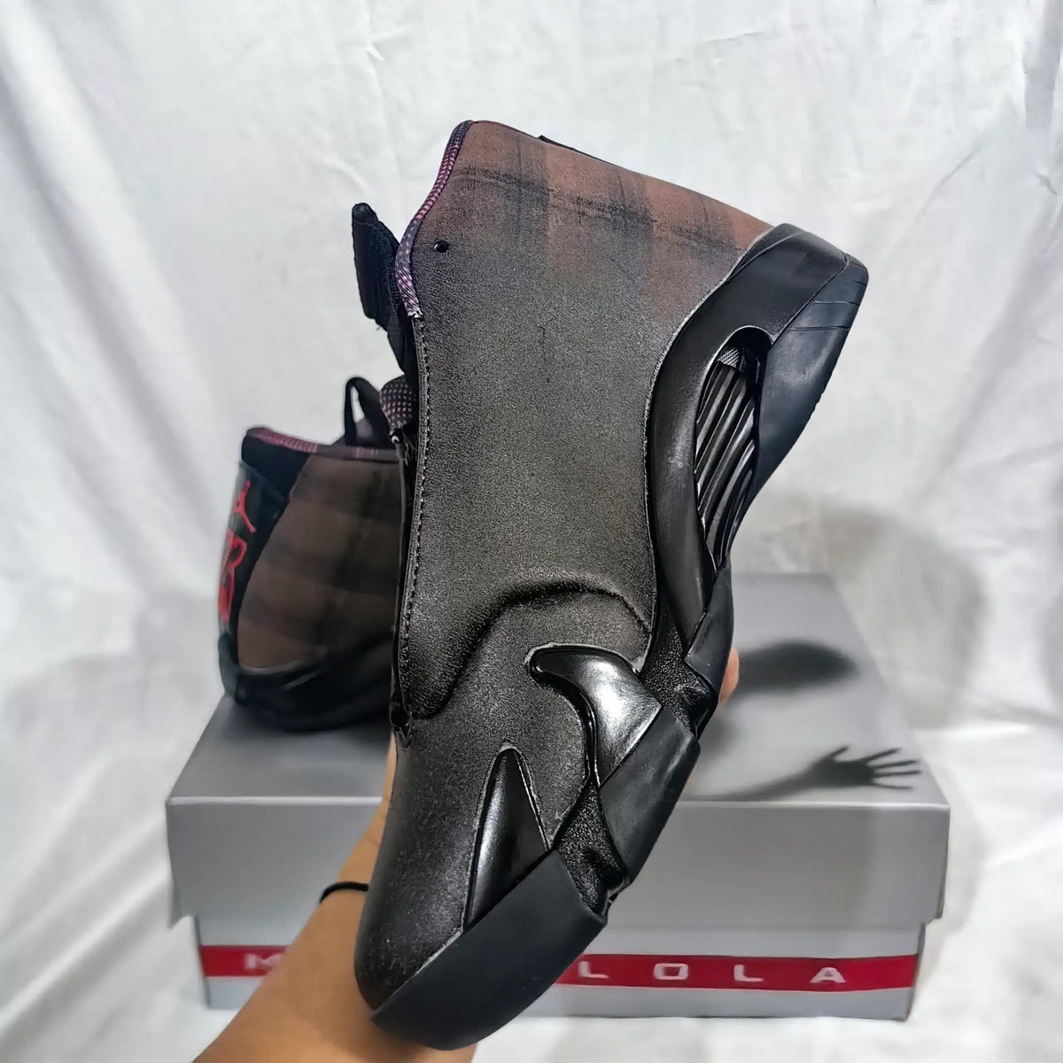 Mowalola x AJ 14 Retro 'Burnt Red' Shoes Sneakers - nk0005620 image 8