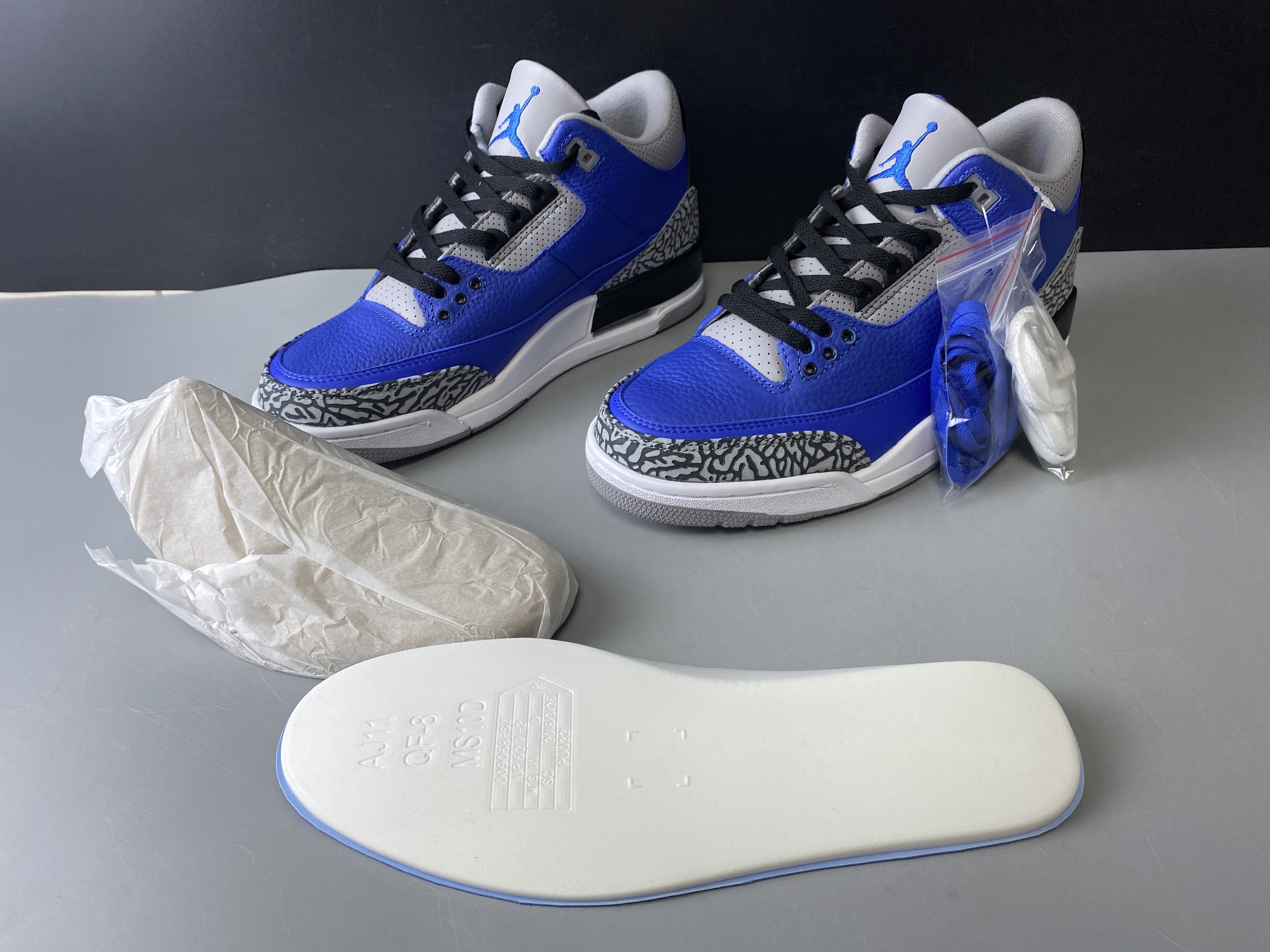 AJ 3 Retro Varsity Royal Cement Shoes Sneakers – nk0000759