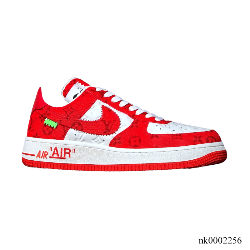 AF1 x LV White Red Shoes Sneakers - nk0002256 - Dopekicksworld