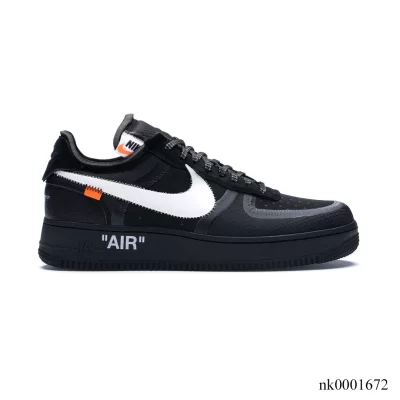 AF 1 Low Off-White Black White Shoes Sneakers - nk0001672