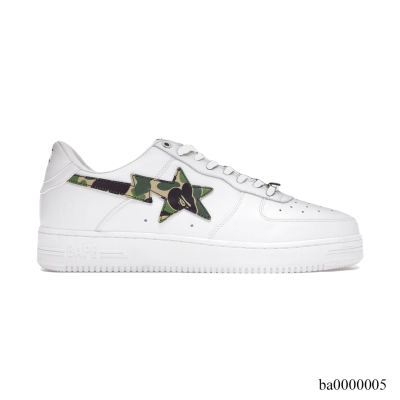 Bape Sta ABC Camo White Green Shoes Sneakers - ba0000005