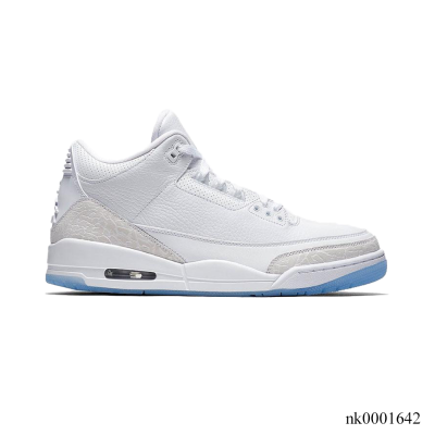 AJ 3 Pure White Shoes Sneakers - nk0001642