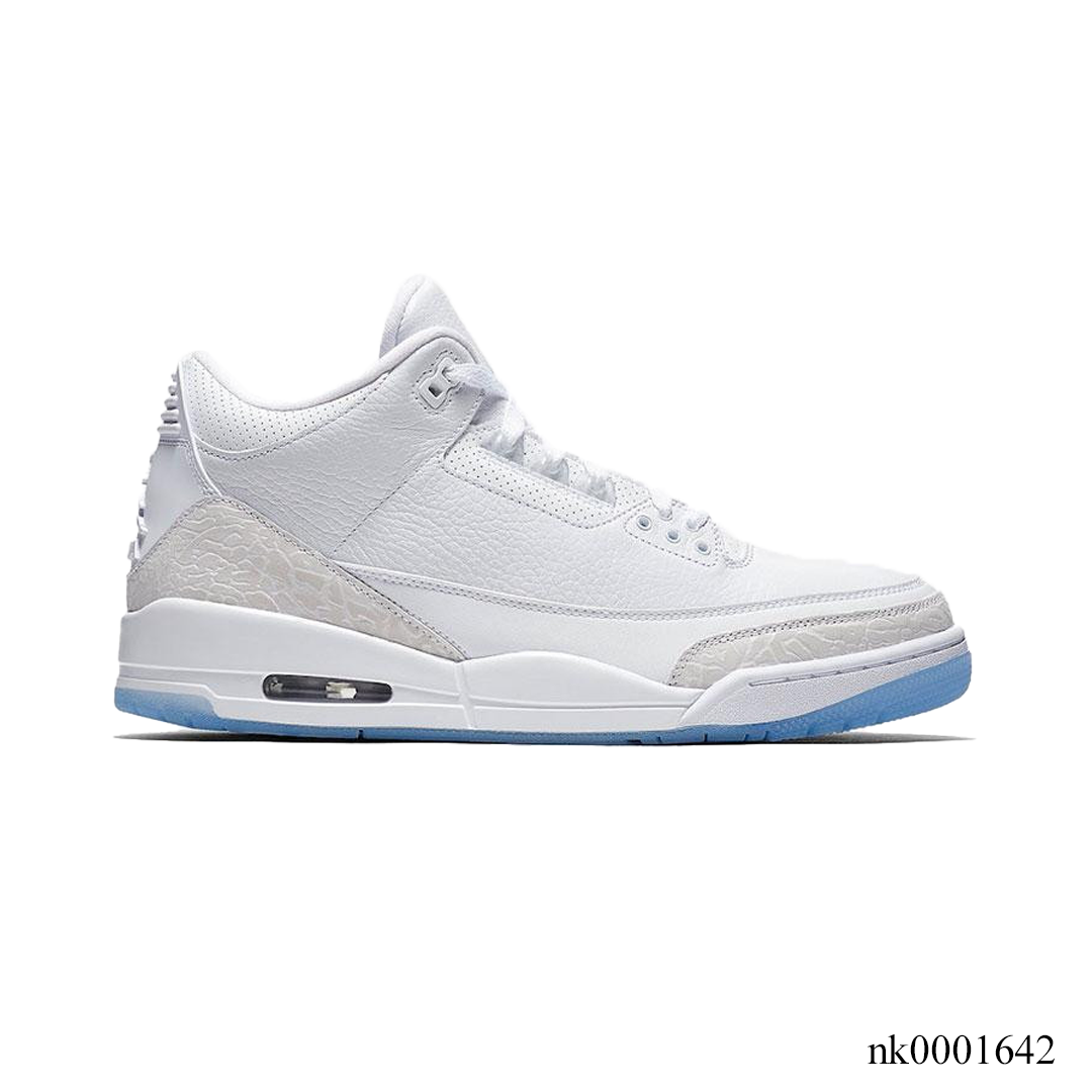 AJ 3 Pure White Shoes Sneakers – nk0001642