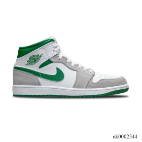 AJ 1 Mid SE Grey Green Shoes Sneakers - nk0002344