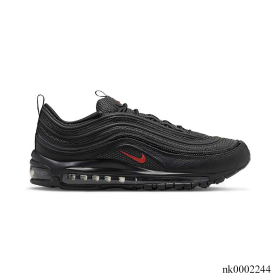 AM 97 Black University Red Shoes Sneakers - nk0002244