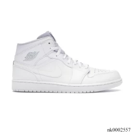 AJ 1 Mid White/Pure Platinum Shoes Sneakers - nk0002557