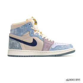 AJ 1 Zoom CMFT Celestine Blue Shoes Sneakers - nk0001895