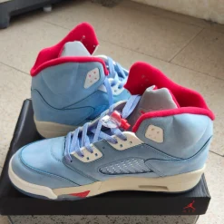 AJ 5 Retro Trophy Room Ice Blue Shoes Sneakers - nk0000146 - Image 5