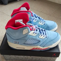 AJ 5 Retro Trophy Room Ice Blue Shoes Sneakers - nk0000146 - Image 3
