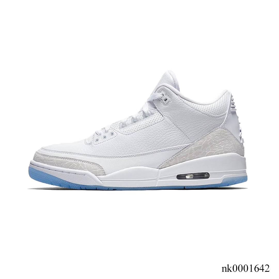 AJ 3 Pure White Shoes Sneakers – nk0001642