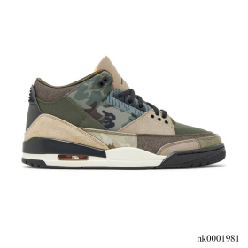 AJ 3 Retro Patchwork Camo Shoes Sneakers - nk0001981