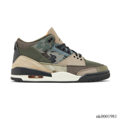 AJ 3 Retro Patchwork Camo Shoes Sneakers - nk0001981