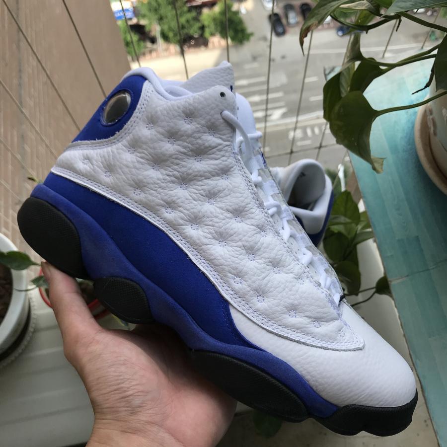 AJ 13 Retro White Hyper Royal Black Shoes Sneakers – nk0000665