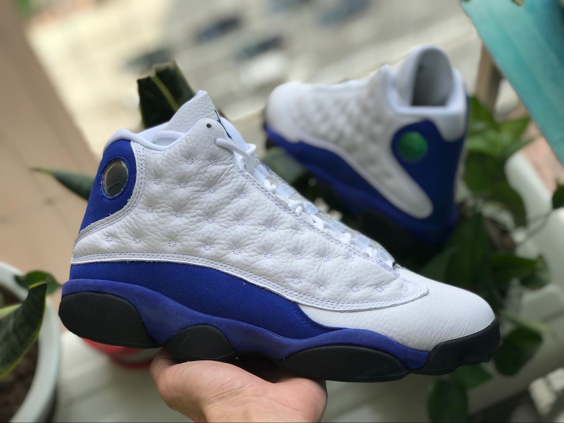 AJ 13 Retro White Hyper Royal Black Shoes Sneakers – nk0000665