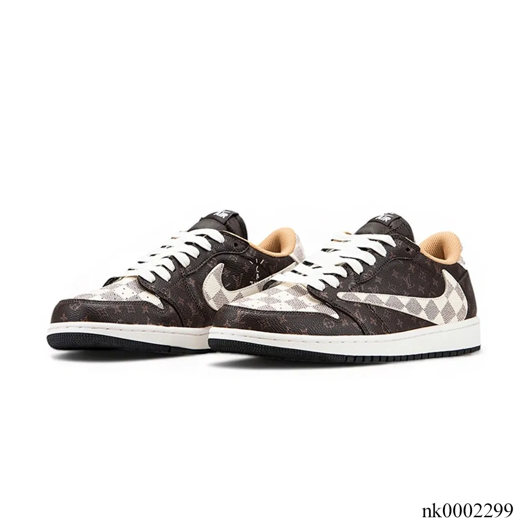 LV x Travis Scott x AJ 1 Low Shoes Sneakers – nk0002299