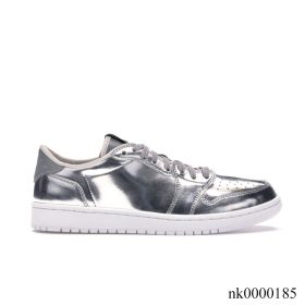AJ 1 Retro Low Pinnacle Metallic Silver Shoes Sneakers - nk0000185