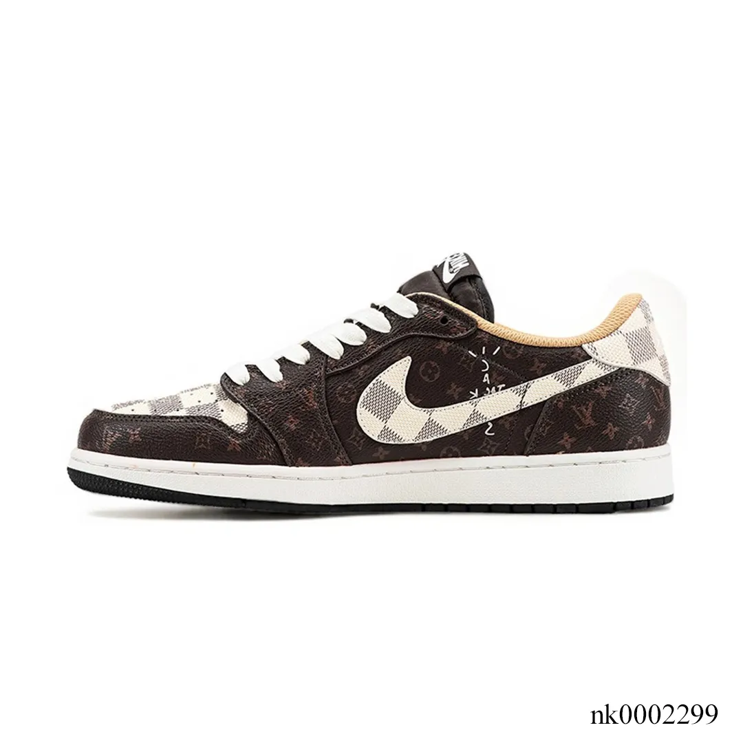 LV x Travis Scott x AJ 1 Low Shoes Sneakers – nk0002299