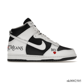 SB Dunk High Supreme By Any Means Black Shoes Sneakers - nk0002505